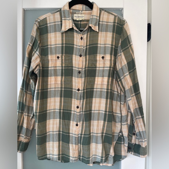 Denim & Supply Ralph Lauren Green Plaid Shirt - Picture 1 of 5